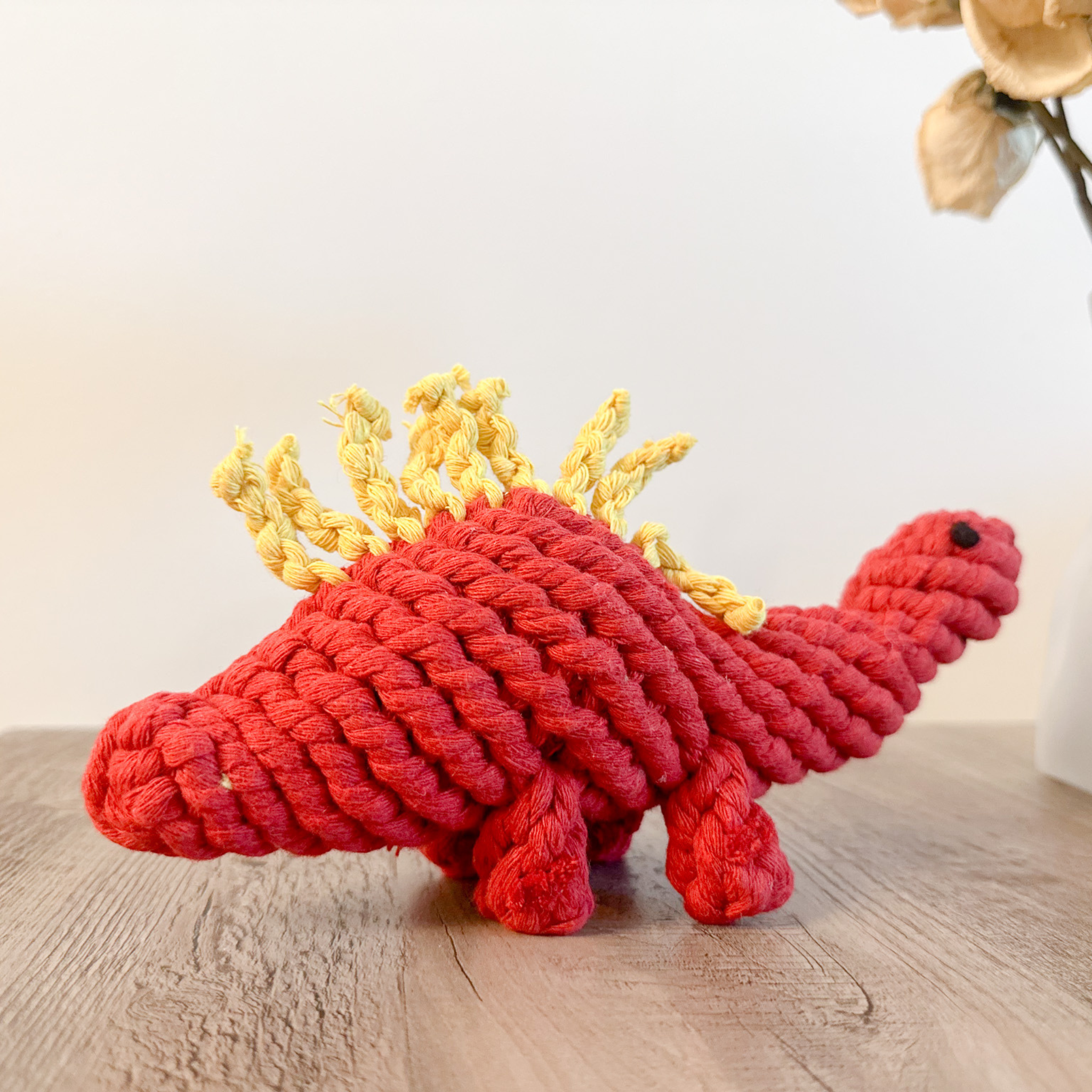 Ruby the Red Dinosaur Rope Toy-1