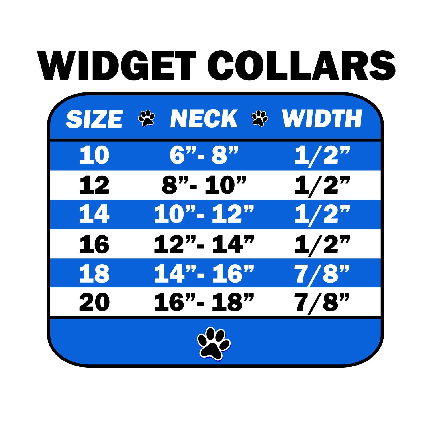 Dog, Puppy and Pet Widget Fashion Collar, 