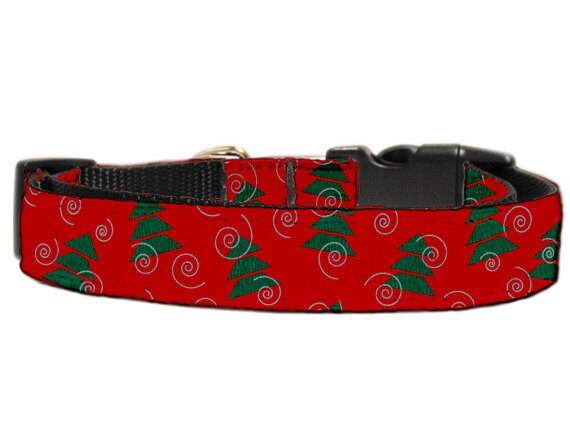 Christmas Nylon Pet Collars and Leashes, 