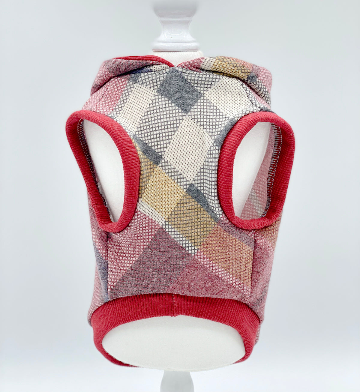 DCNY Apple Red Plaid Hoodie-4